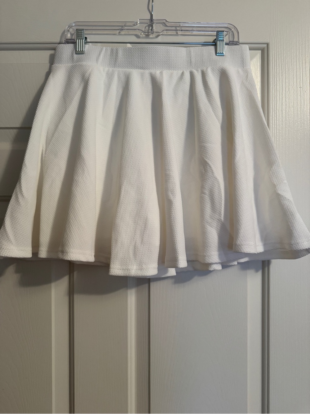 Premium White Textured Women's Skort - Picture 6 of 11